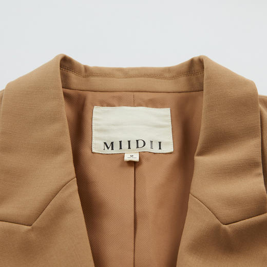 谜底西装外套女2024秋季款通勤风字母刺绣百搭宽松西服247MW5020 商品图3