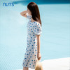 NUTS夏季新款气质抽绳茶歇裙甜美波点连衣裙429101352 商品缩略图1