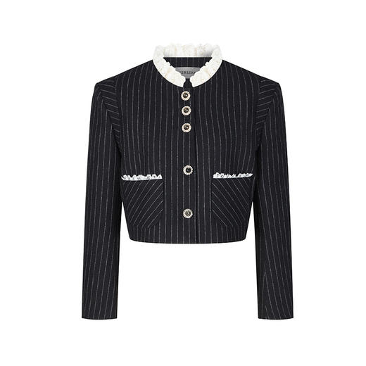 HL2DAWJA1930 法式蕾丝领单排扣外套 商品图1