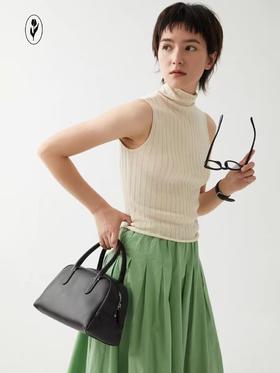 shyshystill/shy202302102/长绒棉莱赛尔基础款柔软复古高领无袖