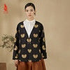 SAINTJOY/上久楷 女式宋锦外套 中式上衣 中国风 复古 黑金蝴蝶 DWW23009-3 商品缩略图0