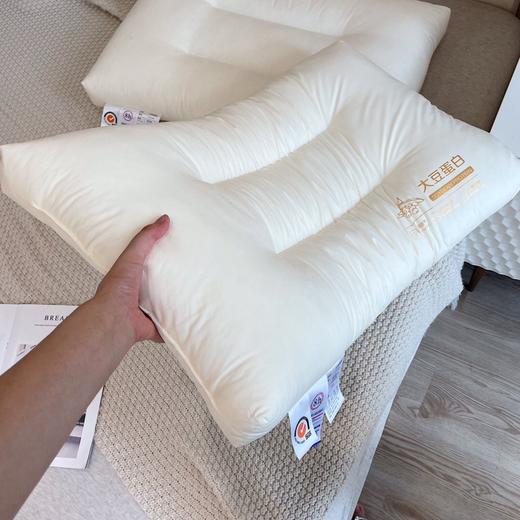 60支纯棉大豆蛋白纤维枕芯可水洗全棉成人枕头五星级酒店护颈椎枕 商品图2