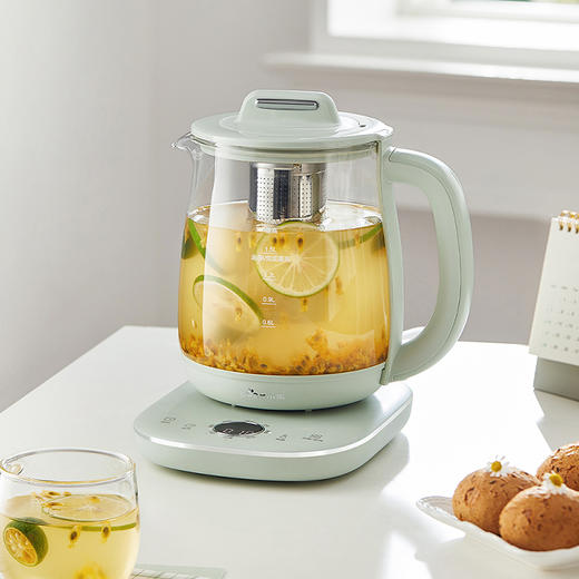 小熊316不锈钢滤网防干烧养生壶浅绿色1.8L 商品图4