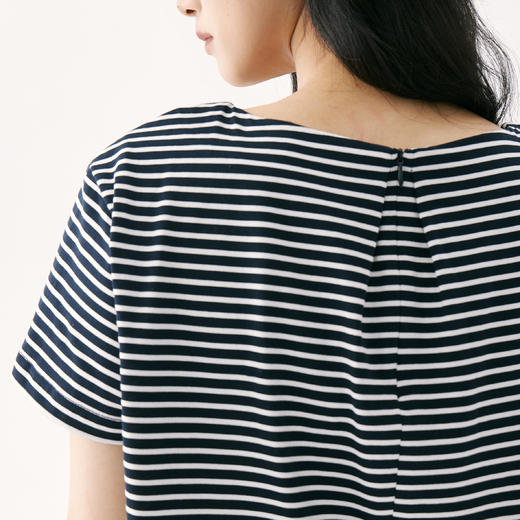 零意义 meanil 100%PIMA棉条纹拉链上衣 商品图2