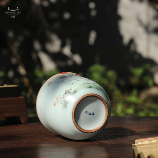 问鼎汝瓷鼎峰系列月白老款手握杯 (山野牧歌) 商品图4