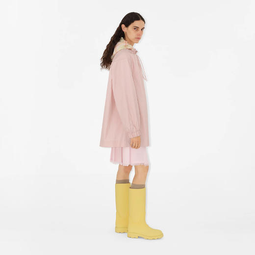 BURBERRY 巴宝莉 女士格纹连帽嘎巴甸风雪外套 粉色 8083828 B8640 商品图2