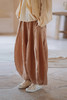 绽放365+018【甜茶系列·牛角包】干洗亚麻拼接线条设计感休闲灯笼裤 商品缩略图6