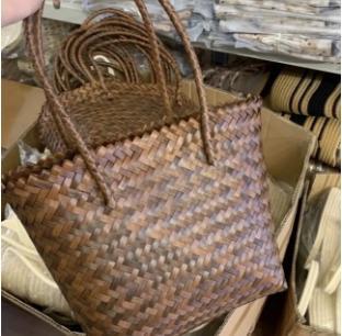 法式仿藤编托特包 商品图0