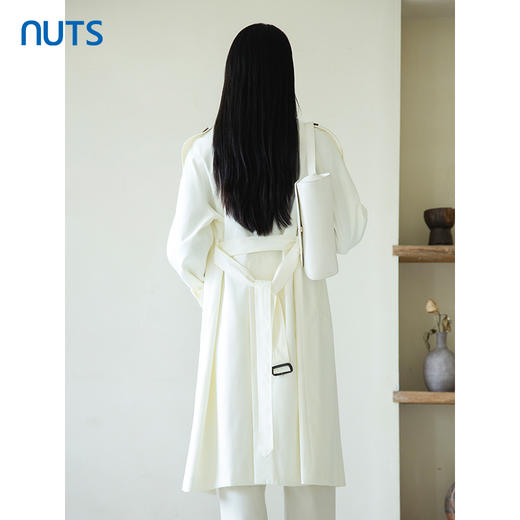 NUTS2023秋季新款时尚气质通勤风宽松显瘦长款风衣外套4390412A1 商品图4
