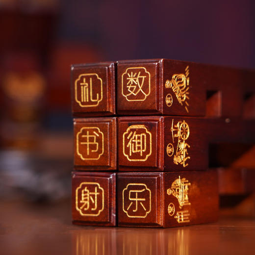 君子六艺鲁班锁 非遗传承人设计 花梨木 #匠心 商品图4