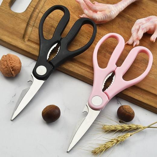 【家用厨房多功能不锈钢剪刀】家用厨房家用剪刀不锈钢，用途广泛一剪多用，一厨百剪搞定厨房鸡骨鸭骨杀鱼蔬菜耐用多功能厨QQ 商品图2