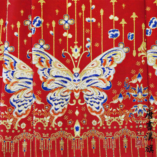 【蝶恋花·春趣】马面裙织金妆花改良国风新中式蝶戏花马面套装 商品图7