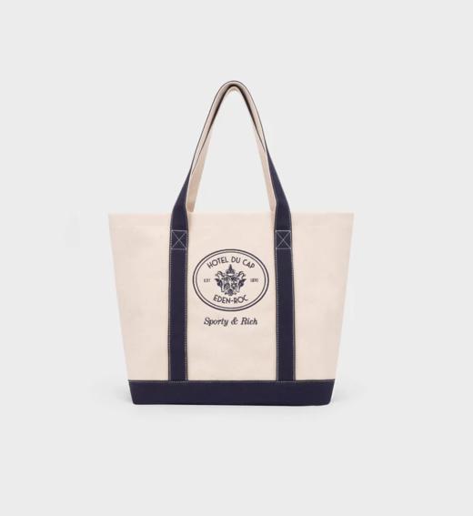 Sporty & Rich - Eden Crest tote bag - Natural - 女装 - 包包 - 米黄色 商品图0