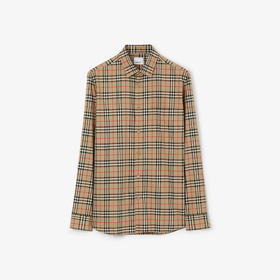 BURBERRY 巴宝莉 男士格纹棉质长袖衬衫 格子 8070582 A7028