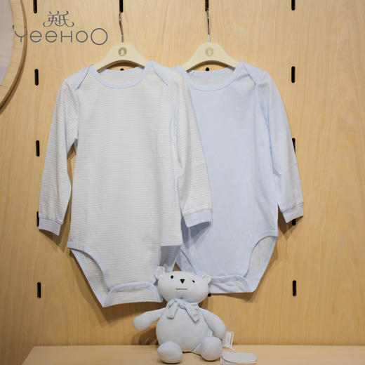 英氏-内衣类（常年）B8经典蓝长裆衣（2件装） 商品图0