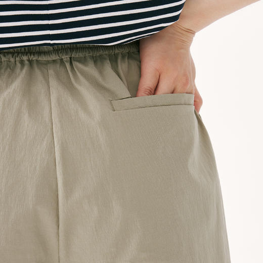 零意义 meanil 纸棉抽绳纹理休闲短裤 商品图8