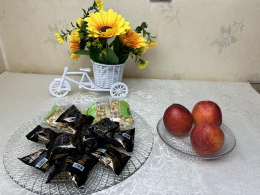 🍹【慕系MUXI欧式雀尾纹水晶盘】🔥1、无铅水晶玻璃材质，通透仙气，自带高级感🌈  商品图1