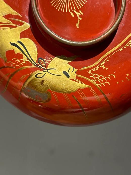 朱红大漆金绘盖碗六件套组，顺丰包邮 商品图14
