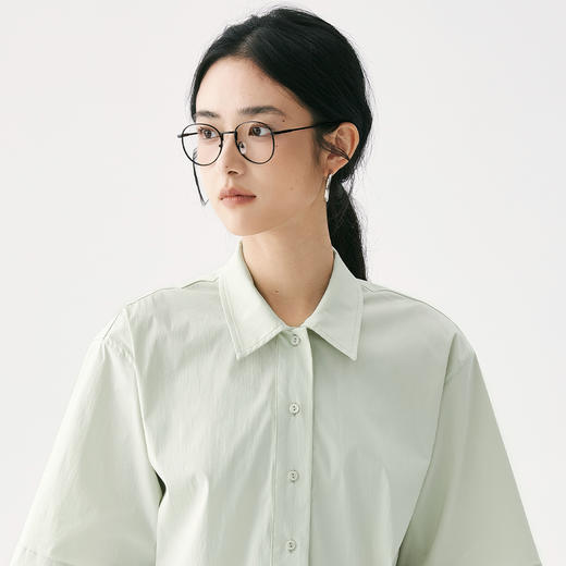 零意义 meanil  女士小翻领纹理衬衫 商品图10