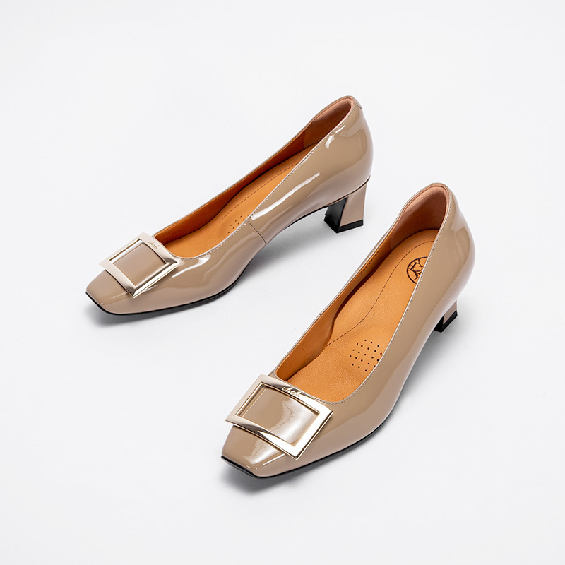 CHCH平衡鞋牛漆皮女式优雅高跟鞋CN2B5151