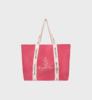 Sporty & Rich - Vendome Club Tote Bag Cotton Candy/White - 女装 - 包包 - 棉花糖 商品缩略图0