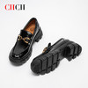 CHCH漆皮职场日常低跟乐福鞋女单鞋舒适羊皮内里平衡鞋CN2B5211 商品缩略图3