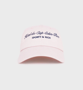 Sporty & Rich - Hotel du Cap Cursive Hat - Pink - 女装 - 帽子 - 粉色