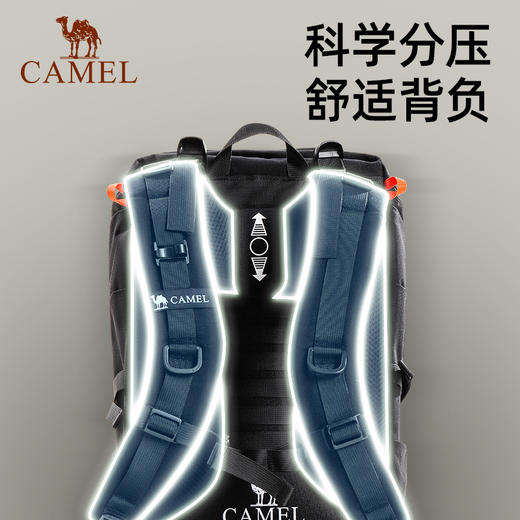 骆驼户外轻便登山包新款专业徒步防水旅行旅游防水书包背包双肩包 573C373045 商品图2