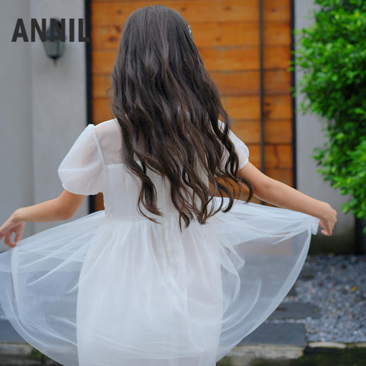 女童泡泡袖亮片礼裙裙子夏季新款安奈儿童装实体店同款AG423867 商品图2