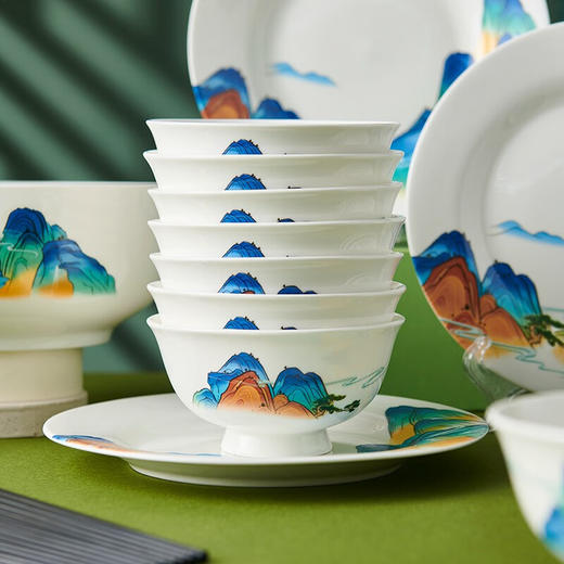 国风千里江山餐具32头 商品图2