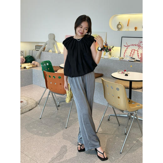 25特价 2407101   真丝莨绸 微阔腿裤 商品图5