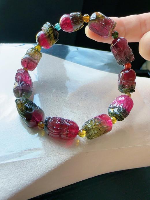 25.8g 雕刻碧玺手链 商品图3