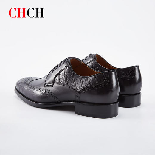 CHCH平衡鞋意大利牛皮革正装商务男鞋高档德比鞋CM2A1041 商品图3