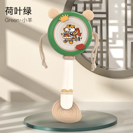 【萌趣卡通！宝宝拨浪鼓】国潮玩具婴儿大号拨浪鼓，可啃咬玩具，手摇鼓波浪鼓，益智玩具1岁宝宝-QQ 商品图7