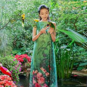 蓝绿色系，清新女装，唤醒夏日温柔