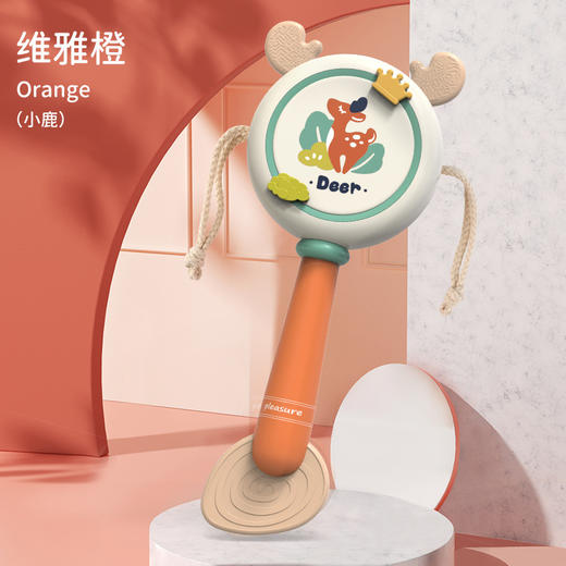 【萌趣卡通！宝宝拨浪鼓】国潮玩具婴儿大号拨浪鼓，可啃咬玩具，手摇鼓波浪鼓，益智玩具1岁宝宝-QQ 商品图10