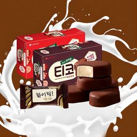 乐天迷你牛奶巧克力冰淇淋342g（红）