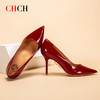 CHCH祈祈气质职业高跟漆皮细跟女士单鞋CM1B5621 商品缩略图0