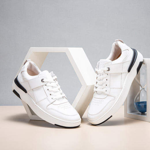 CHCH平衡鞋皮面简约小白鞋板鞋男鞋CN1A2011 商品图1