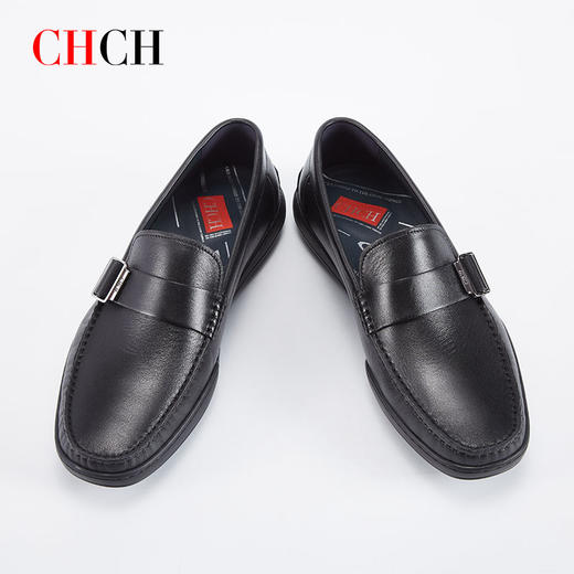 CHCH平衡鞋牛皮男鞋一脚蹬懒人鞋简易大方得体CM2A2011 商品图2
