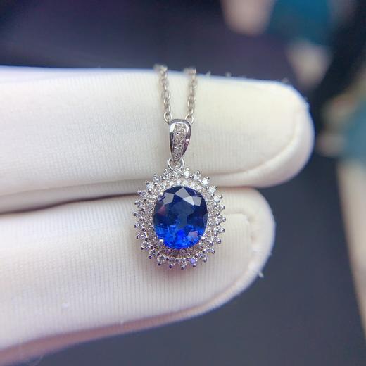 1.25ct 1.1g 蓝宝石吊坠 商品图6
