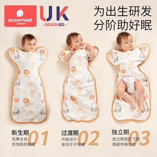 科巢新生婴儿投降式防惊跳睡袋宝宝神器包被襁褓四季通用春夏秋款 商品图2