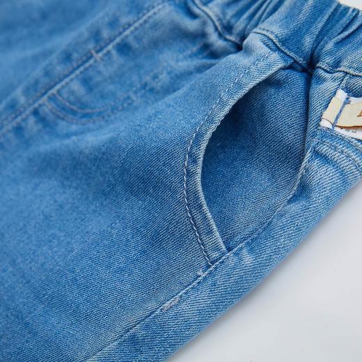 笛莎童装女童裤2024秋季新款女童微喇牛仔裤 商品图4