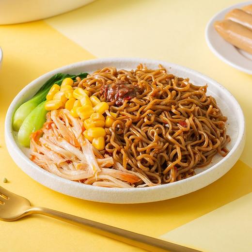 袋鼠先生 低脂荞麦方便面泡面非油炸免煮速食杂粮粗粮拌面主食代餐 荞麦方便面*5袋 商品图5