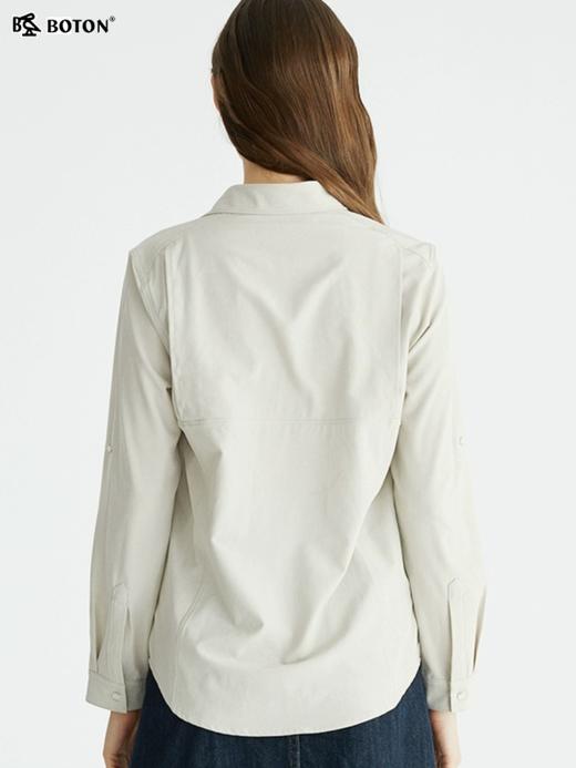 【买2件送1件！尾货清仓不退换】波顿纯色衬衫女长袖春季休闲洋气高级感设计小众衬衣LS938122 商品图1