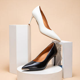 CHCH平衡鞋舒适羊皮尖头女式气质细高跟女鞋CN1B5131