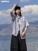 早乙女惠子saotome/STMCS242046/连帽肌理色织格纹短袖衬衫 商品缩略图0