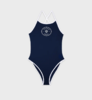 Sporty & Rich - Eden Crest Bathing Suit - Navy - 女装 - 泳装 - 深蓝色 商品缩略图0