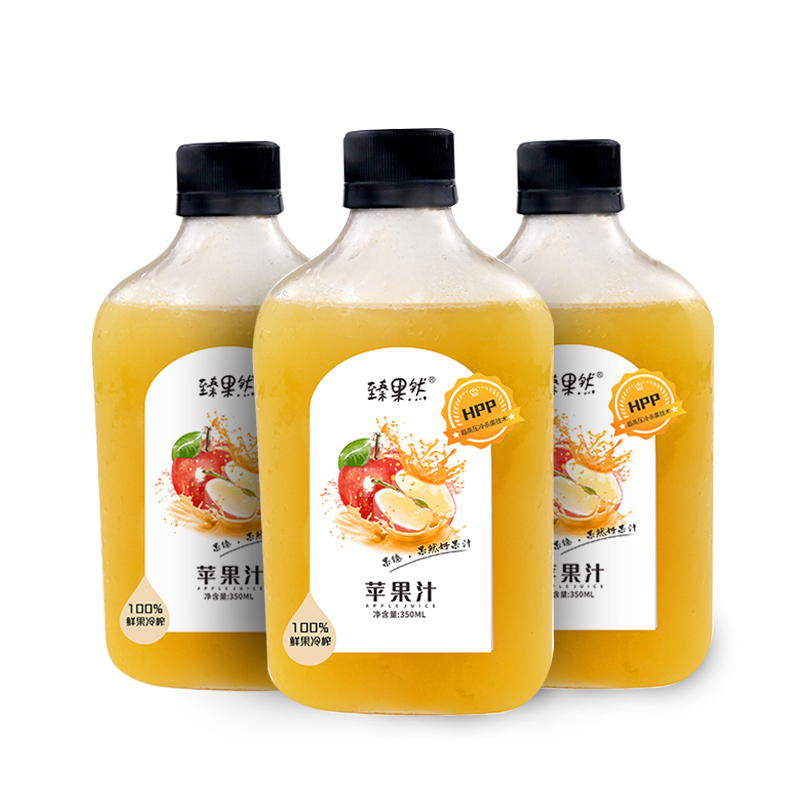 臻果然 苹果汁6瓶装