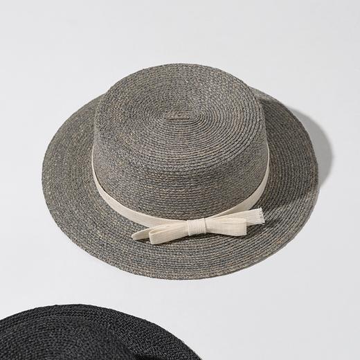 CP106疯帽子法式简约小清新蝴蝶结礼帽透气遮阳拉菲草海边出游帽子女 商品图4